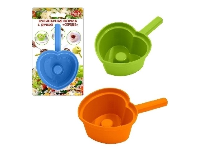 Кулинарная форма с ручкой Сердце VL8-120